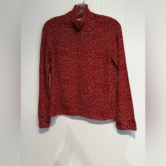 Reformation Red Floral Viscose Blouse Top Small - Picture 3 of 7